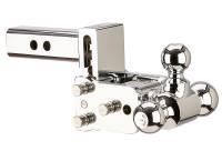 Towing - Trailer Accessories - B&W Hitches - B&W Hitches 6" Chrome T&S, Tri-Ball-Boxed TS10047C