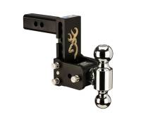 B&W Hitches - B&W Hitches B&W Tow And Stow Dual Ball 2" Adj Ball Mount 5" Drop/5-1/2" Rise, Browning TS10037BB