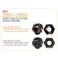 PPE Diesel - Perf Trans Cooler 01-03 GM 6.6L Allison 1000 Orange Clips PPE Diesel - Image 2