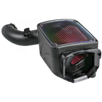 S&B - Cold Air Intake For 04-05 Chevrolet Silverado GMC Sierra V8-6.6L LLY Duramax Cotton Cleanable Red S&B - Image 7